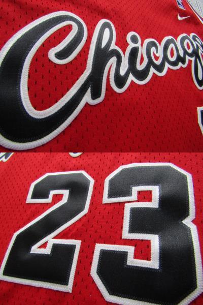 デッドストック！ NBA JORDAN #23 BULLS マイケル・ジョーダン シカゴ・ブルズ NIKE製 ユニフォーム ナイキ ゲームシャツ 刺繍 ジャージ_画像4