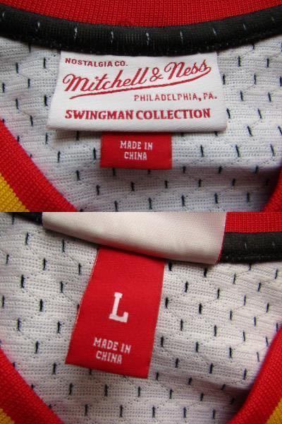 美品 アキーム・オラジュワン SWINGMAN Mitchell&Ness ミッチェルアンドネス ヒューストンロケッツ スウィングマン ユニフォーム シャツ_画像9