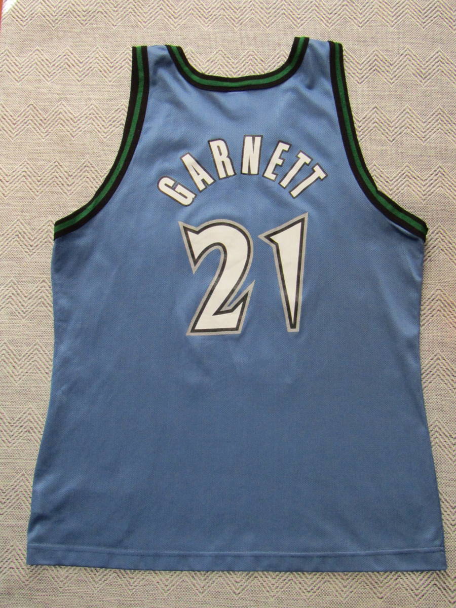 NBA WOLVES ケビン・ガーネット GARNET #21 ティンバー・ウルブス Champion チャンピオン ヴィンテージ ユニフォーム タンクトップ シャツ