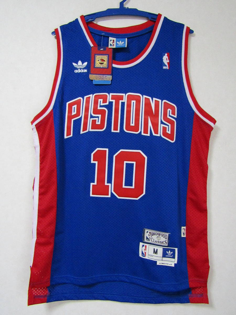 NBA RODMAN #10 デニス・ロッドマン PISTONS デトロイト・ピストンズ ユニフォーム バッドボーイズ ゲームシャツ　ジャージ　刺繍　M　L