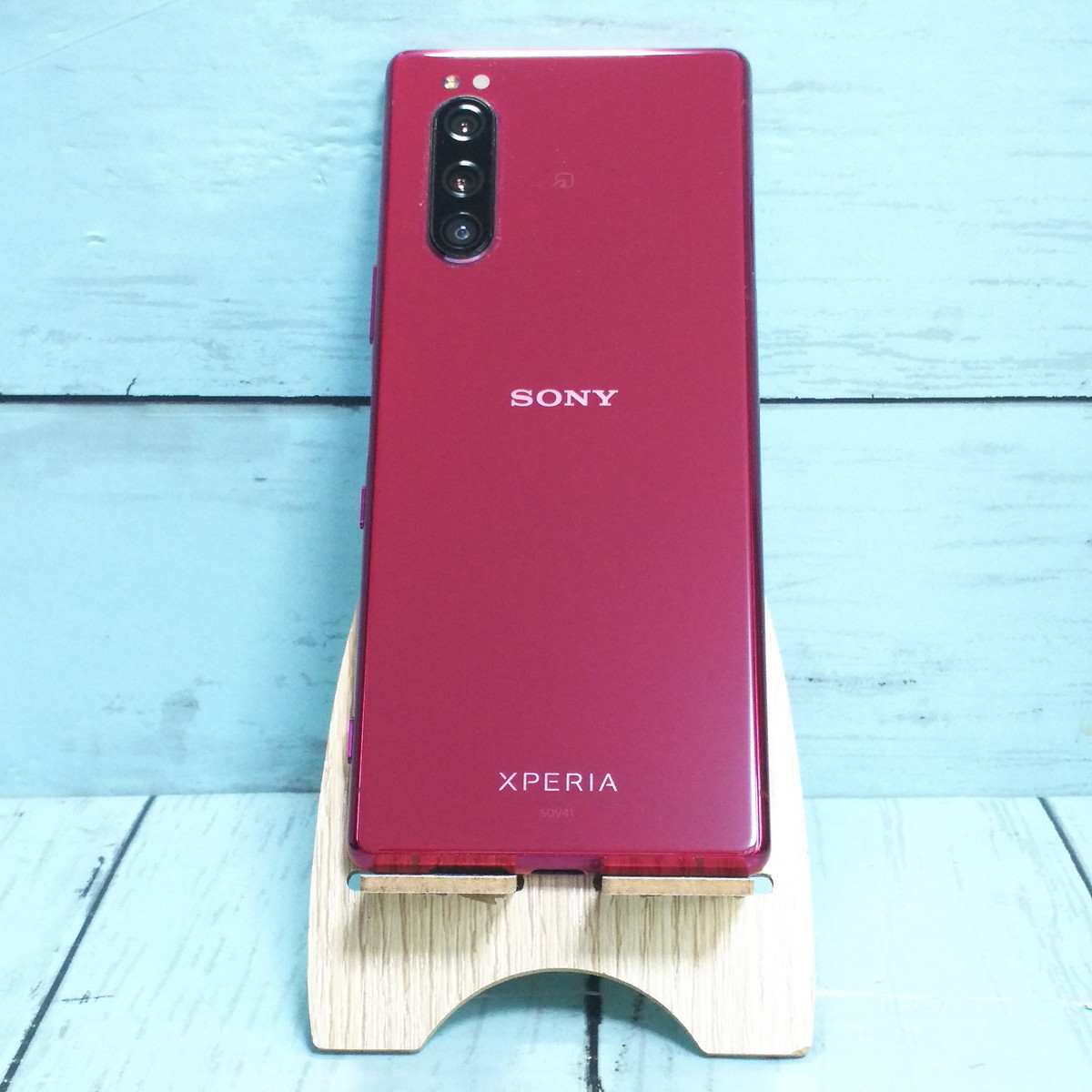 au Xperia5 SOV41 レッド 本体 白ロム SIMロック解除済み SIM au Xperia5 SOV41 レッド 本体 白ロム SIMロック解除済み SIM