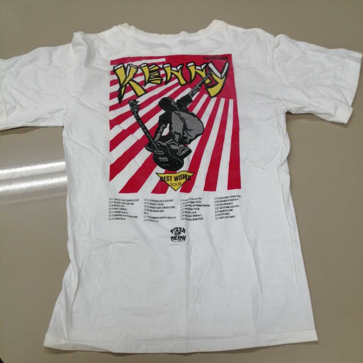 B10 バンドTシャツ　横山健　白　best wishes tour pizza of death Hi-STANDARD　KEN YOKOYAMA_画像5