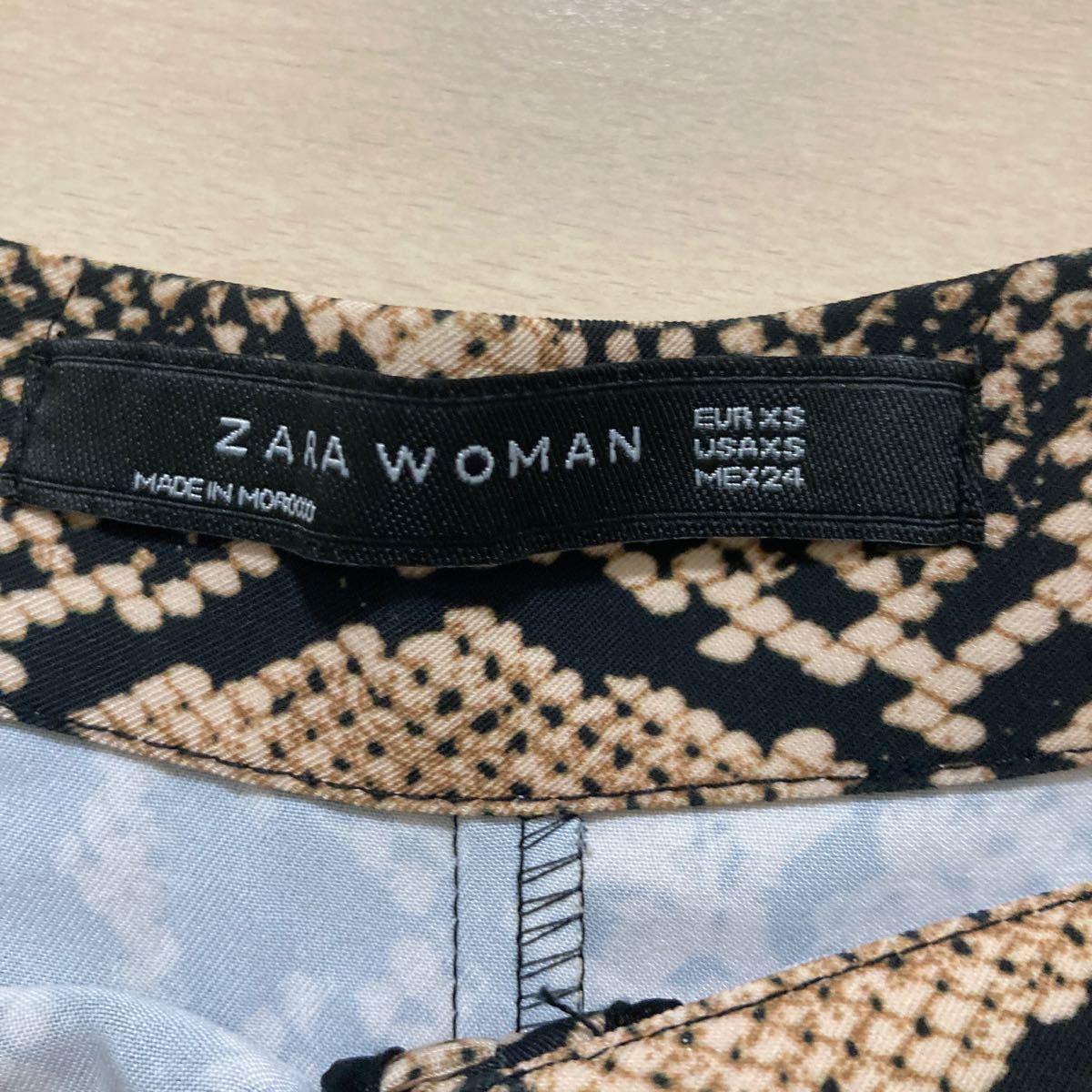 ZARA WOMAN  ザラウーマン　プリントロングスカート　XS