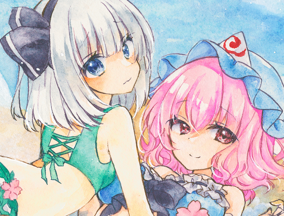 Yahoo!オークション - 手描きイラスト 原画 東方project 西行寺 Yahoo!オークション - 手描きイラスト 原画 東方project 西行寺