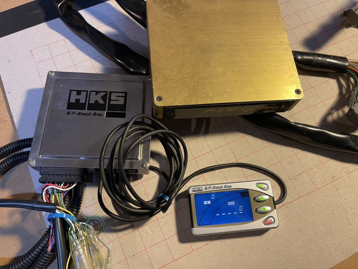 HKS F-CON V-pro V Pro Ver.3.11 ending gold Pro full navy blue AF knock amplifier Harness (EG6?)