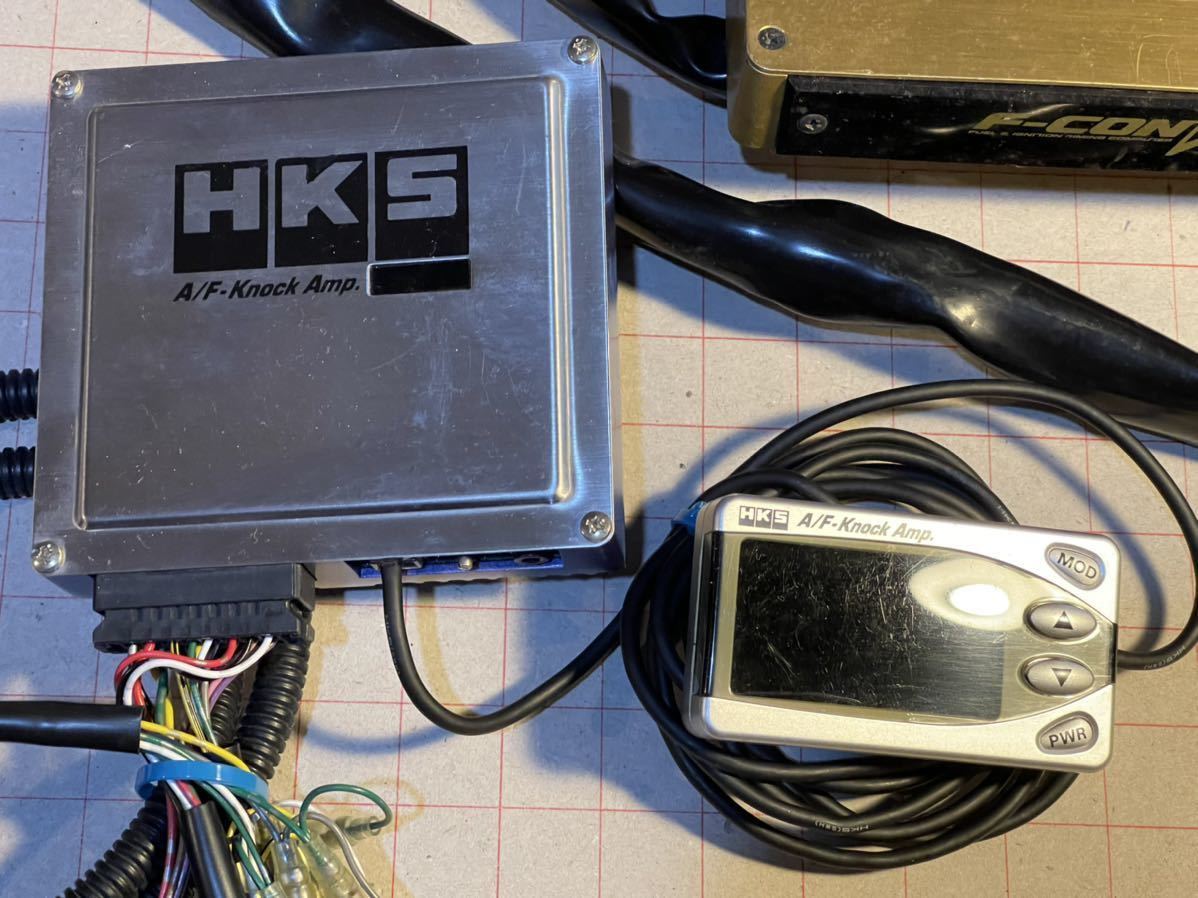 HKS F-CON V-pro V Pro Ver.3.11 ending gold Pro full navy blue AF knock amplifier Harness (EG6?)