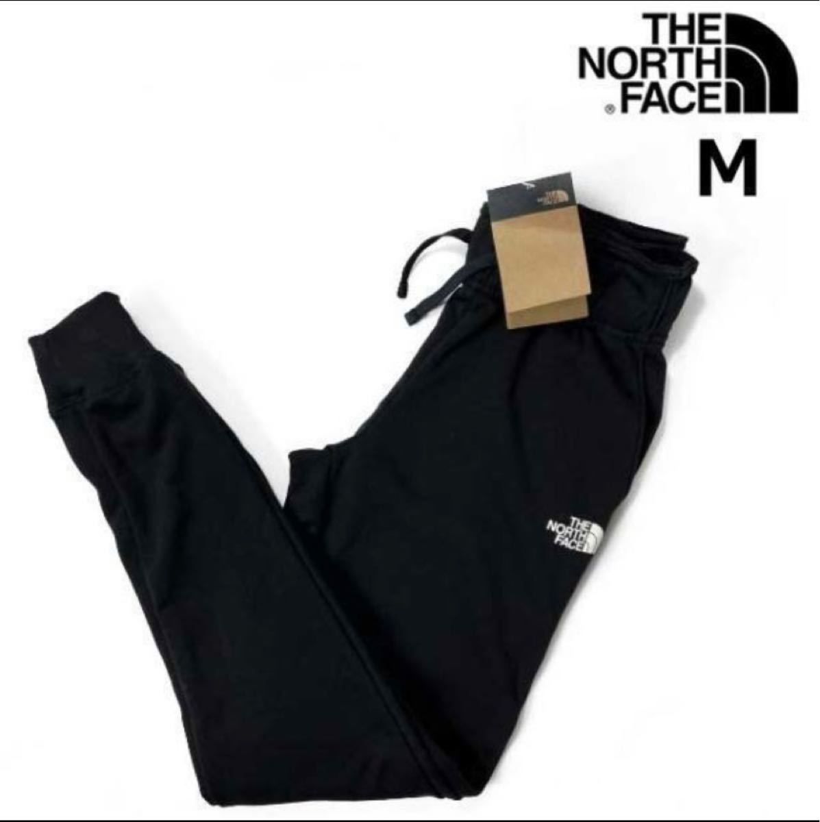 THE NORTH FACE◆W HALF DOME JOGGER PANTジョガーパンツ スウェット US限定裏起毛(M/R)黒