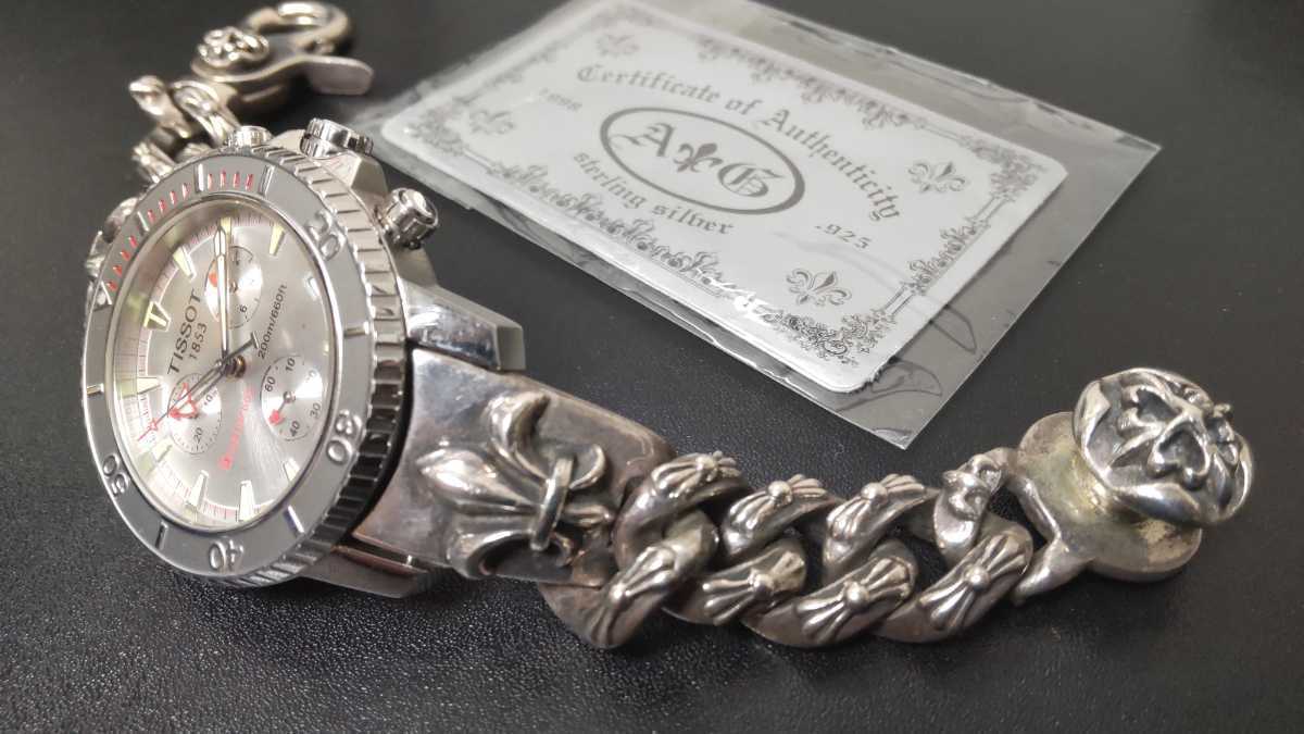 貴重 A&G シルバーウォッチブレスレット With TISSOT SEASTAR660 貴重 A&G シルバーウォッチブレスレット With TISSOT SEASTAR660