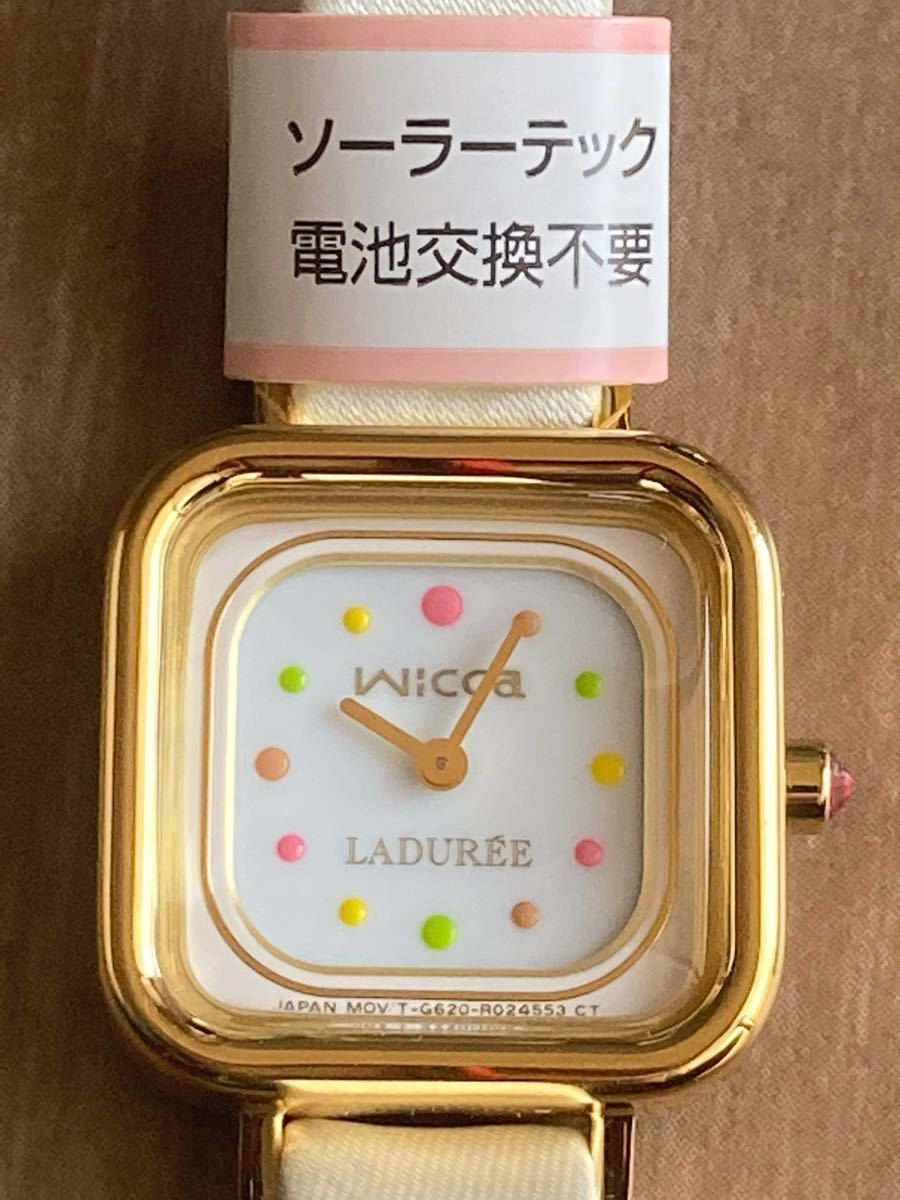 [シチズン]ウィッカ × ラデュレ wicca × LADUREE ソーラーテック コラボ限定モデル 腕時計 レディース