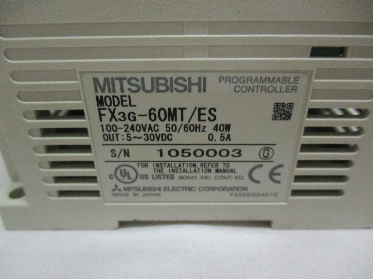 MITSUBISHI FX3G-60MT/ES マイクロシーケンサ FX3Gシリーズ 基本