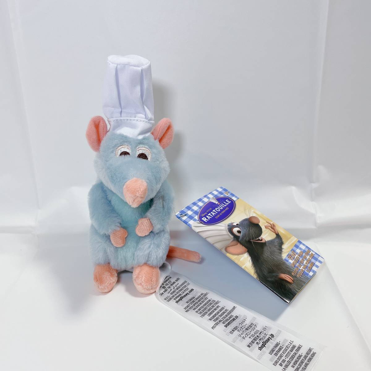 未使用・タグ付】肩乗せ ぬいぐるみ レミーRatatouille レミーの 未使用・タグ付】肩乗せ ぬいぐるみ レミーRatatouille レミーの