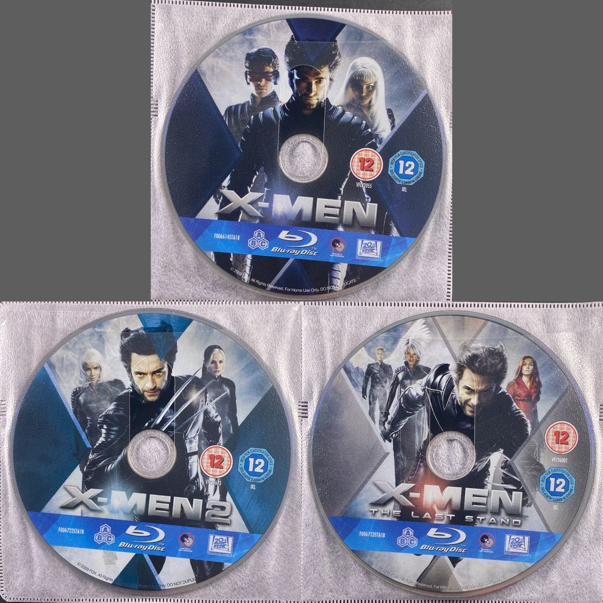 X-MEN 3作海外版　ブルーレイ単品　(日本語なし) 3枚セット　[P-XM3-1]