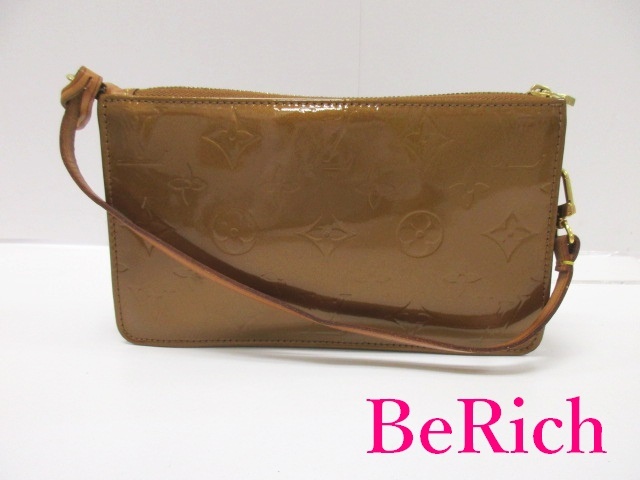 【保存版】 モノグラム VUITTON LOUIS ヴィトン ルイ ヴェルニ bk7076 【中古】【送料無料】 エナメル レザー パテント ブロンズ M91133 レキシントン ショルダーバッグ