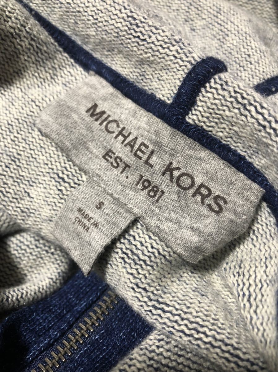 MICHAEL KORS кашемир шерсть Parker S голубой тренировочный Michael Kors архив индиго ZIP