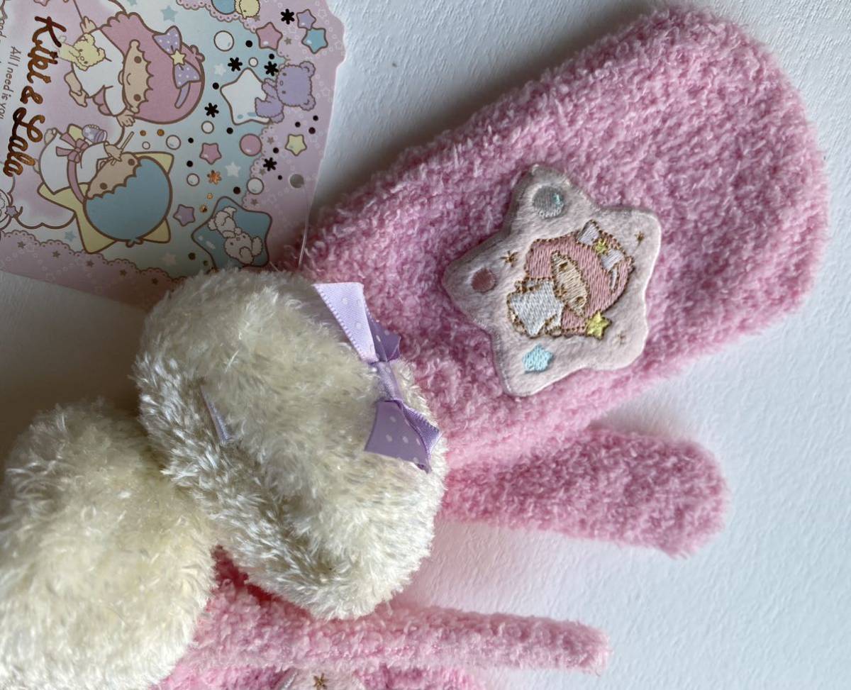 ki Kirara автомобиль bon дизайн серии рукавица перчатки розовый цвет Sanrio 2011 год Little Twin Stars 