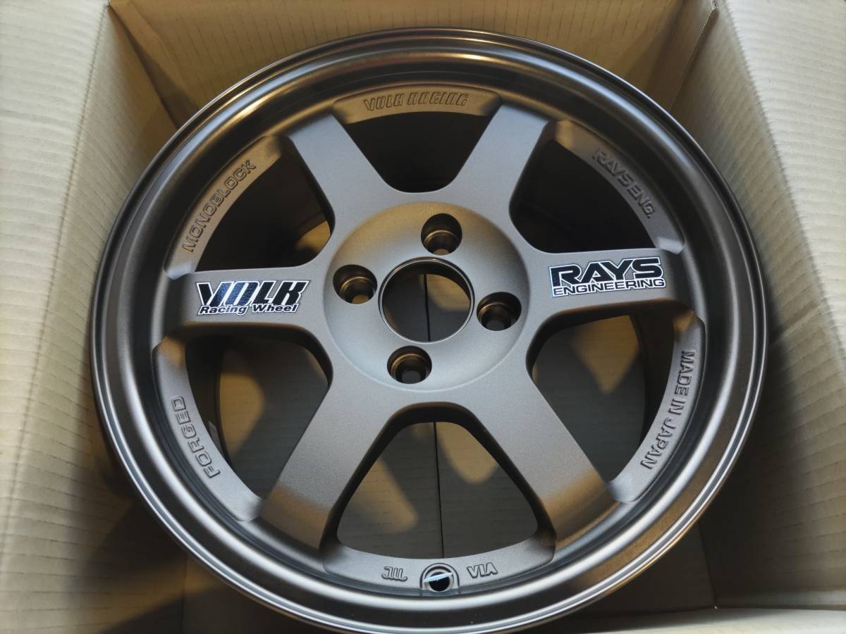RAYS TE37 旧デザイン 15インチ 7Jインセット30 PCD100 4穴 新品 2本