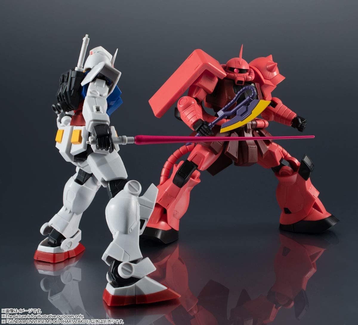 機動戦士ガンダム シャア 専用 GUNDAM UNIVERSE MS-06S ザクII 約150mm ABS&PVC製 塗装済み可動フィギュア バンダイ 新品 未開封_画像10