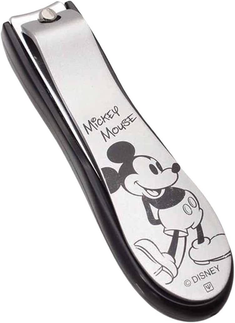  Mickey Mouse goods stainless steel nail clippers Disney Disney sanitation miscellaneous goods made in Japan classical blade attaching . cutlery yak cell new goods unopened 