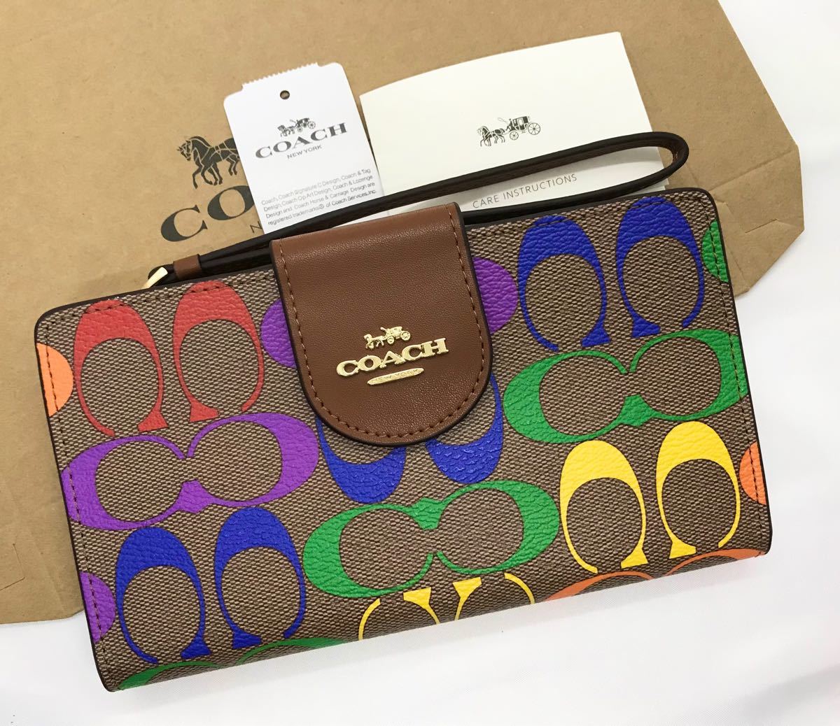 COACH 折り財布 レインボー - greatriverarts.com