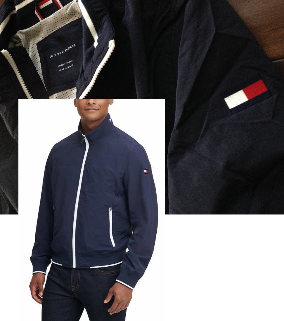【即納&大特価】 【既決USA】トミーヒルフィガー ★ TOMMY HILFIGER@完売袖&衿裏【HILFIGER】刺繍ロゴ入ボンバーJKT【TH Men's Bomber Jacket】紺@@XL ジャンパー、ブルゾン 【即納&大特価】 【既決USA】トミーヒルフィガー ★ TOMMY HILFIGER@完売袖&衿裏【HILFIGER】刺繍ロゴ入ボンバーJKT【TH Men's Bomber Jacket】紺@@XL ジャンパー、ブルゾン