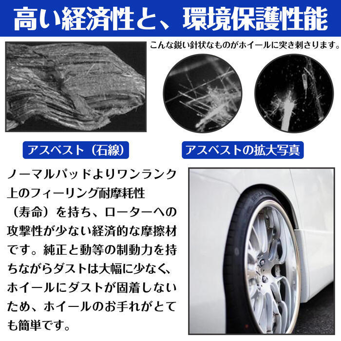 ブレーキパッド アリスト JZS160 S300 / JZS161 V300 フロント_画像5