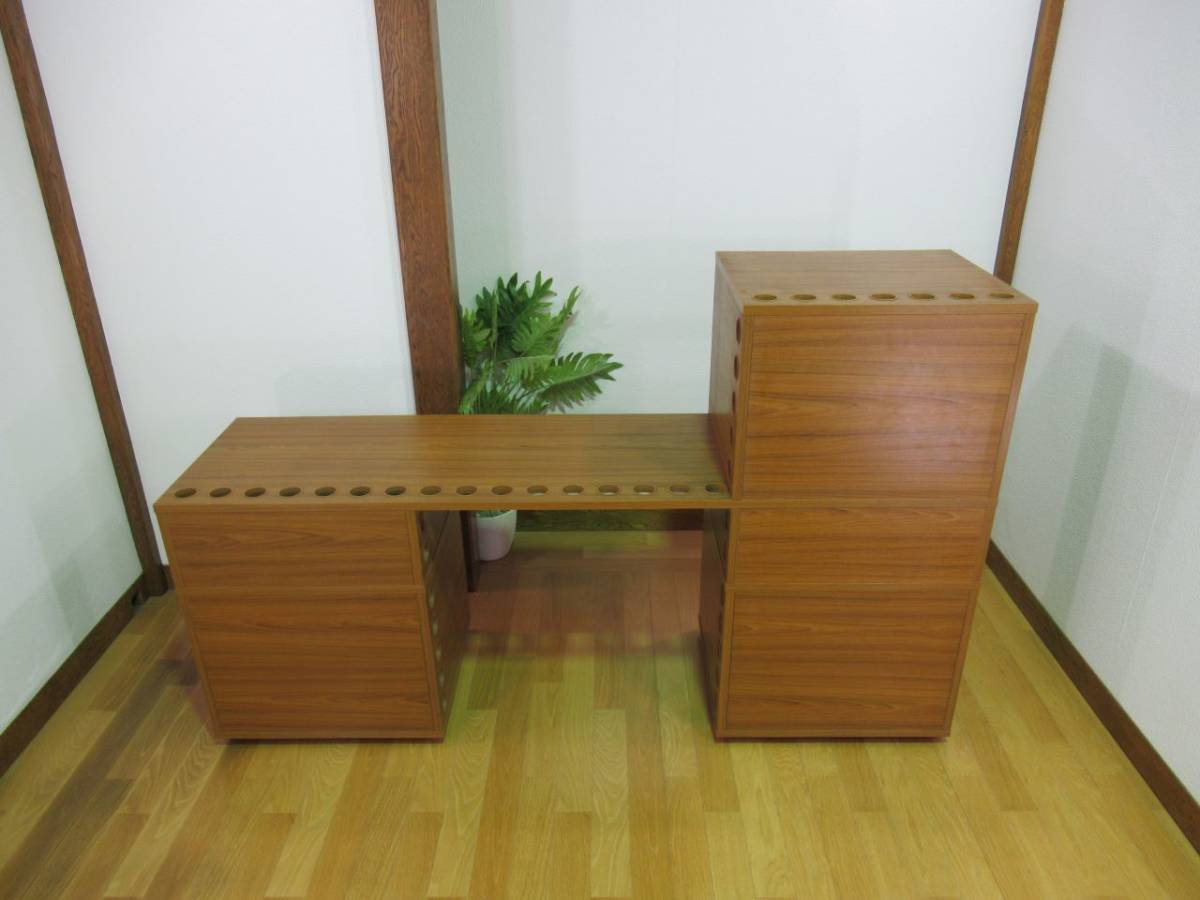 YAMAHA ヤマハ製 マリオベリーニ デスク オーディオボード ラック リビングボード オフィス スタジオ キャビネット Designer Mario Bellini_画像9