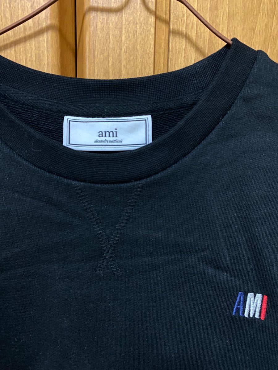 ami paris アミパリス トレーナー スウェット ブラック ami paris アミパリス トレーナー スウェット ブラック