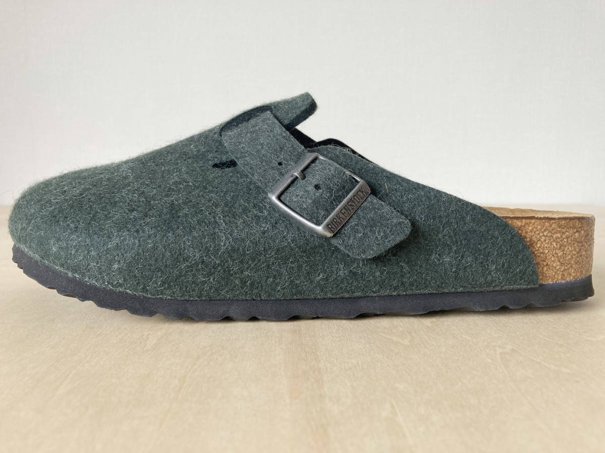 * 26cm оливковый Birkenstock Boston шерсть фетр BIRKENSTOCK BOSTON Wool-felt Olive 40/26cm 259431 сандалии 