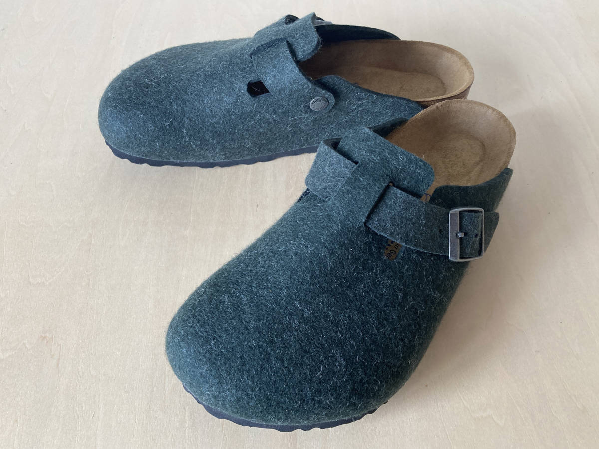 高い素材】 Olive Wool-felt BOSTON BIRKENSTOCK ウールフェルト