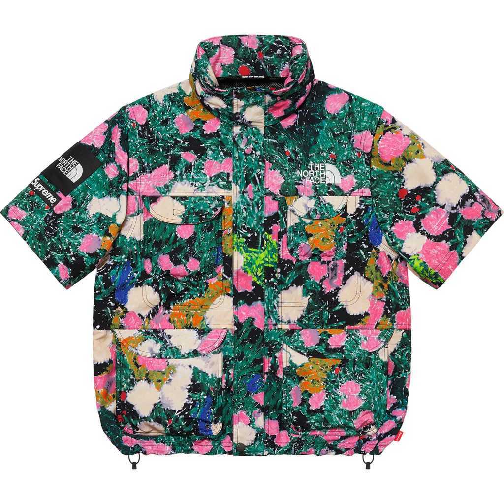 即決 送料無料 Supreme シュプリーム 22SS North Face コラボ Trekking Convertible Jacket フラワーズ 花柄　Large Lサイズ 国内正規 新品_画像3