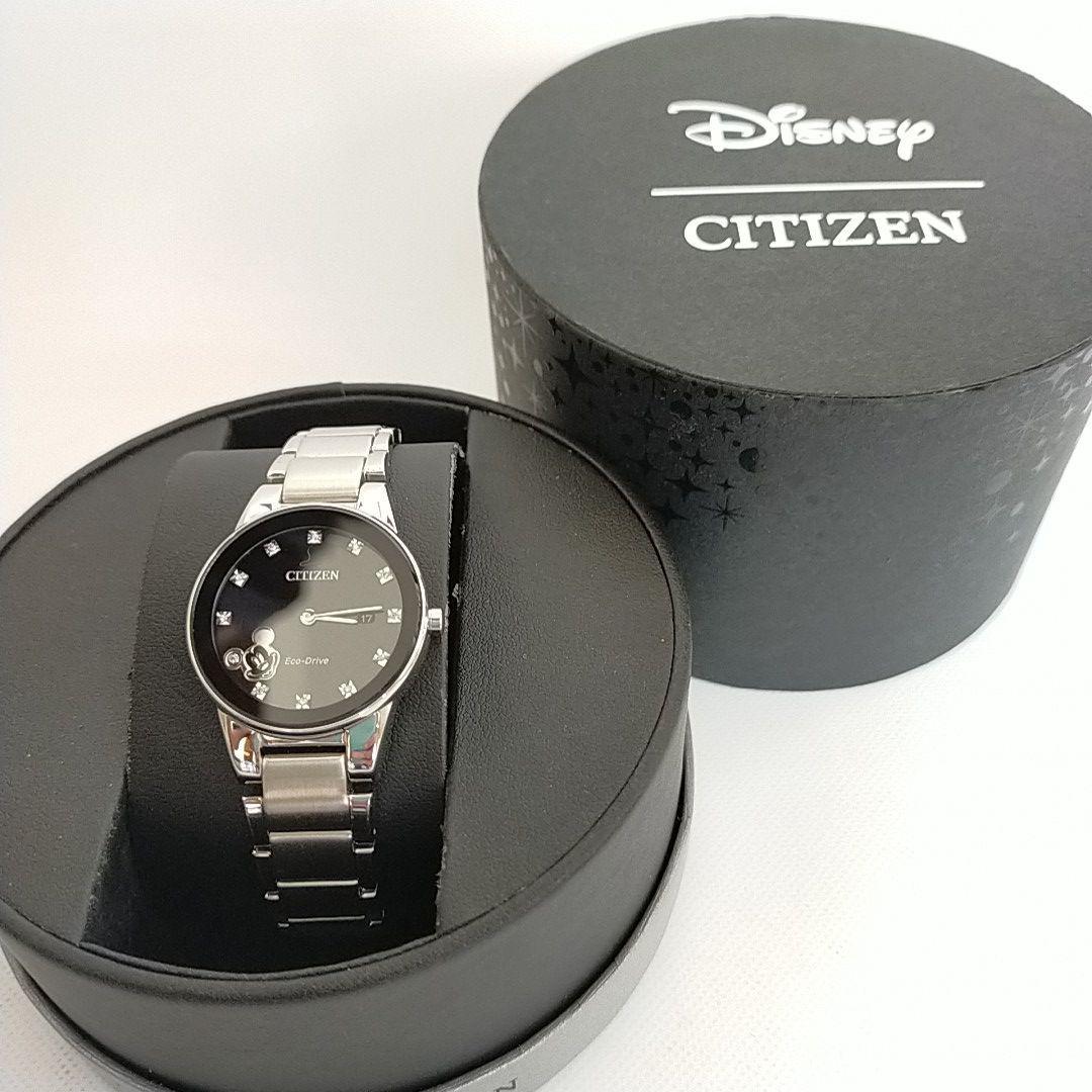 Citizen シチズン ディズニー ミッキーマウス レディース 腕時計 30mm 並行輸入品 アナログ ソーラー エコドライブ 海外  GA1051-58W