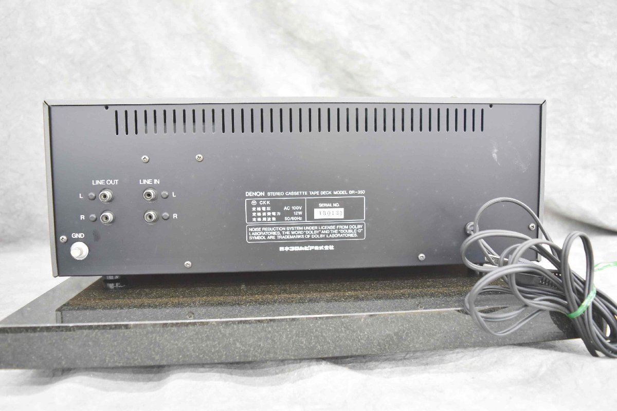 EG2k27 DENON デノン DR-750 カセットデッキ オーディオ機器 通電