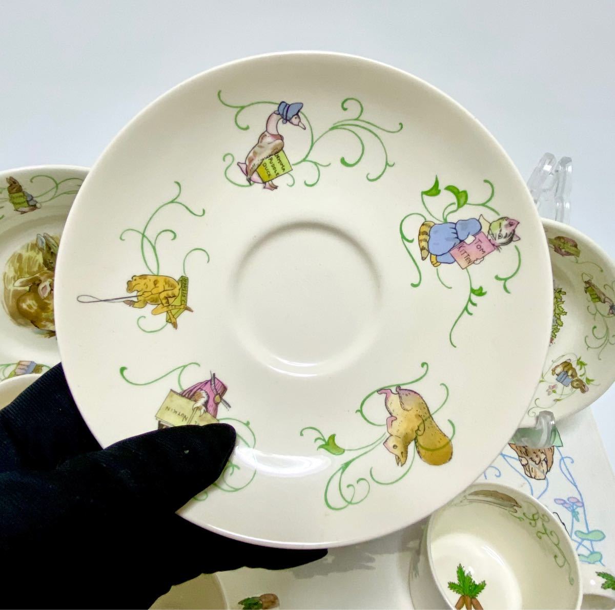 SALE☆レア☆リーフレット付き☆WEDGWOOD☆グリーンライン☆ラインなし☆9点セット