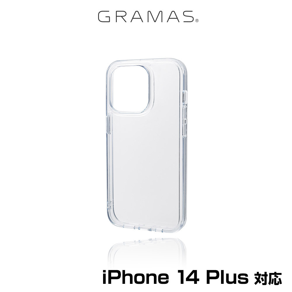 iPhone14 Plus 背面カバー シェル型ケース GRAMAS COLORS Glassty ガラスハイブリッドケース for iPhone 14 Plus ワイヤレス充電対応_画像1