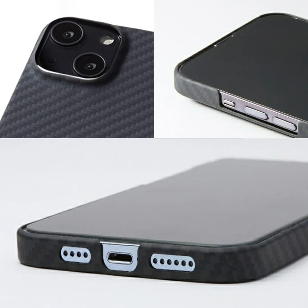 iPhone14 Plus アラミド繊維ケース Ultra Slim & Light Case DURO iPhone 14 Plus ワイヤレス充電対応 超軽量 薄型 耐衝撃 Deff ディーフ_画像3