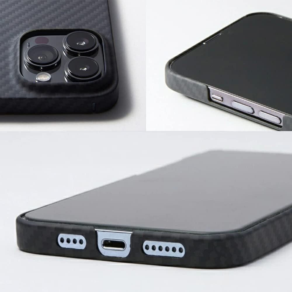 iPhone14 Pro Max アラミド繊維ケース Ultra Slim & Light Case DURO iPhone 14 Pro Max ワイヤレス充電対応 超軽量 耐衝撃 Deff ディーフ_画像3