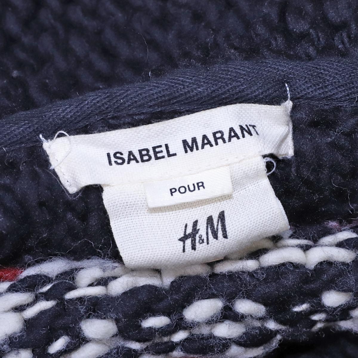 本物 美品 ISABEL MARANT POUR H&M 完売 コラボ限定 カウチンウールジップセーター メンズS アウター トップス ニット イザベルマラン_画像8