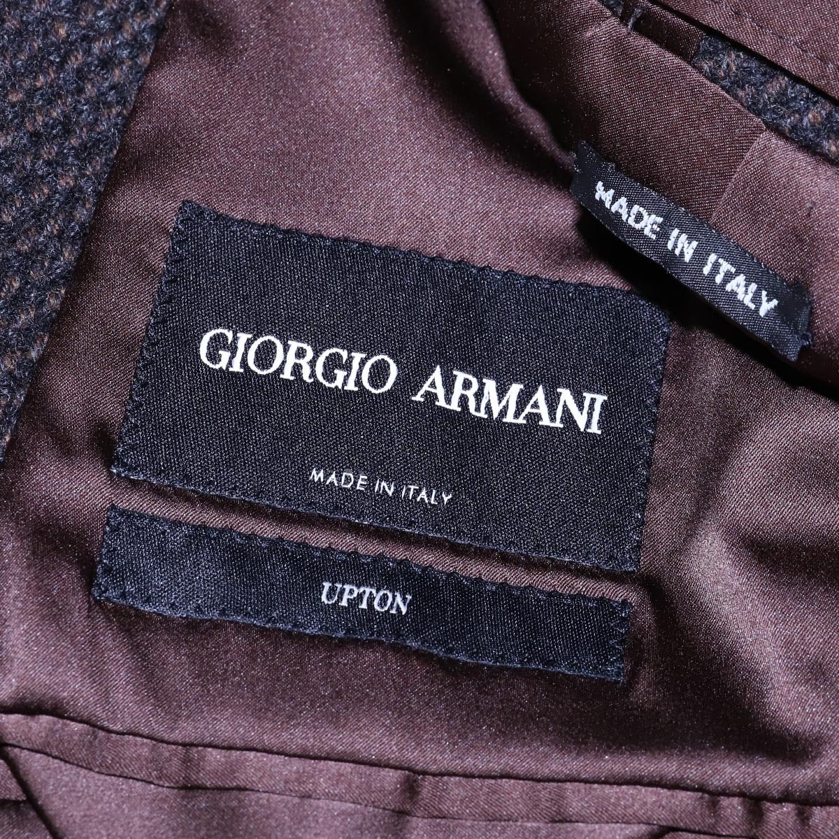  подлинный товар очень красивый товар joru geo Armani UPTON высший класс кашемир . твид жакет мужской 50 внешний пальто внутренний стандартный товар GIORGIO ARMANI