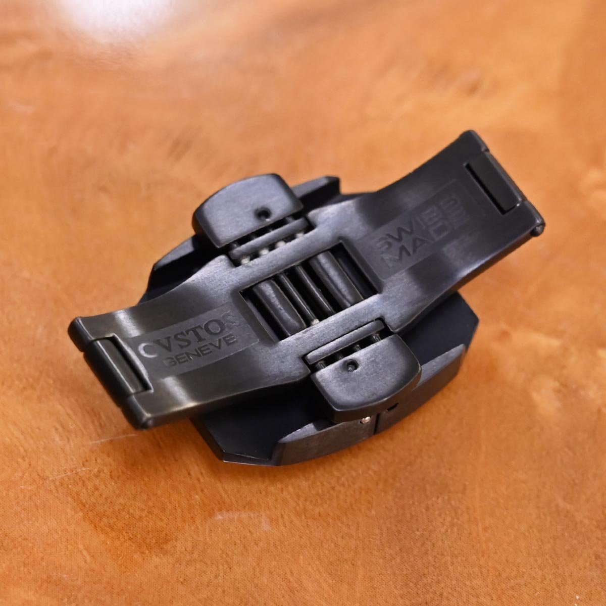 本物 新品同 クストス 純正品 ブラックPVD デュプロイン バックル 18mm