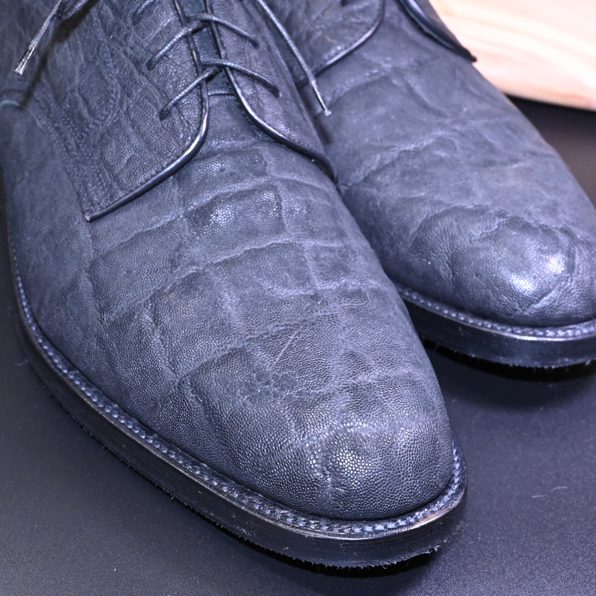 本物 極上品 シルバノラッタンジ 特注品 総象革 エレファント 本物 極上品 シルバノラッタンジ 特注品 総象革 エレファント