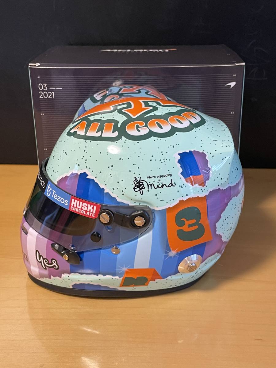完売品】1/2ヘルメット ダニエル・リカルド F1 2021年シーズン 完売品】1/2ヘルメット ダニエル・リカルド F1 2021年シーズン