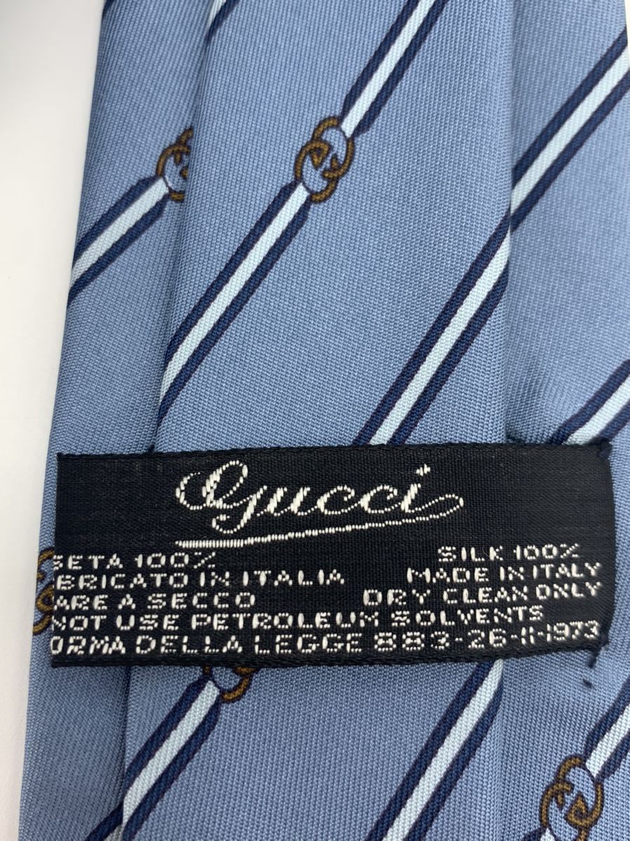 グッチ GUCCI ブランド ネクタイ インターロッキング ブルー お洒落