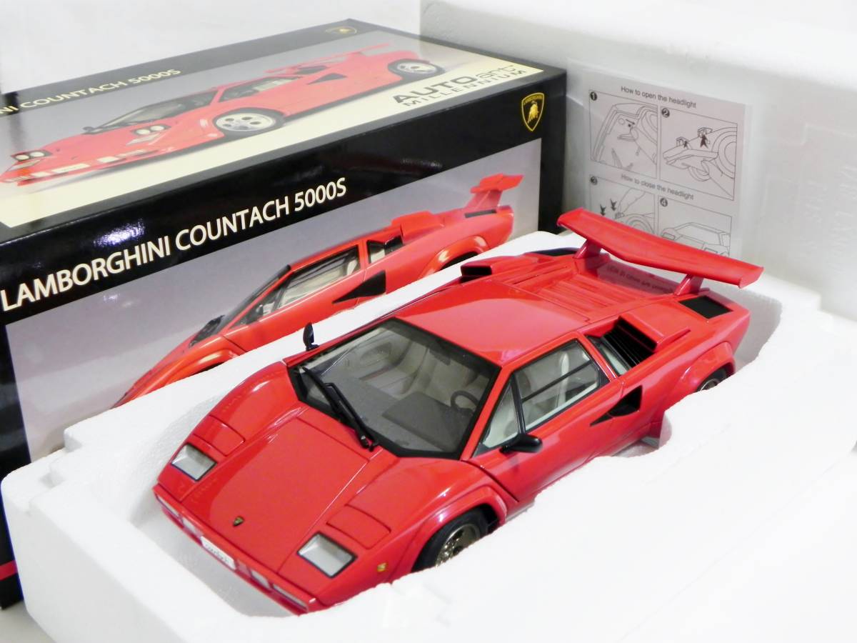 オートアート 1/18 ランボルギーニ カウンタック 5000S レッド 未展示