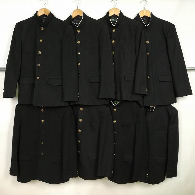 メンズ 学ラン 学生服 詰襟 ラウンドカラー 165A 170A 1円 制服 学生服 