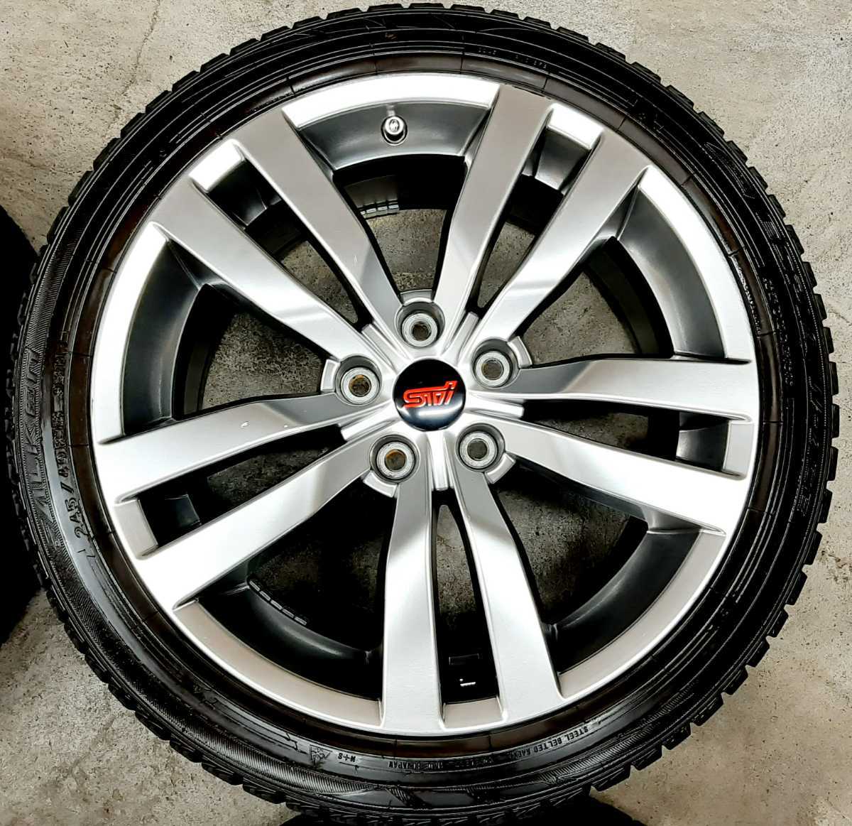 日本代理店正規品 スバル WRX STI 純正 ホイールタイヤ スタッドレス