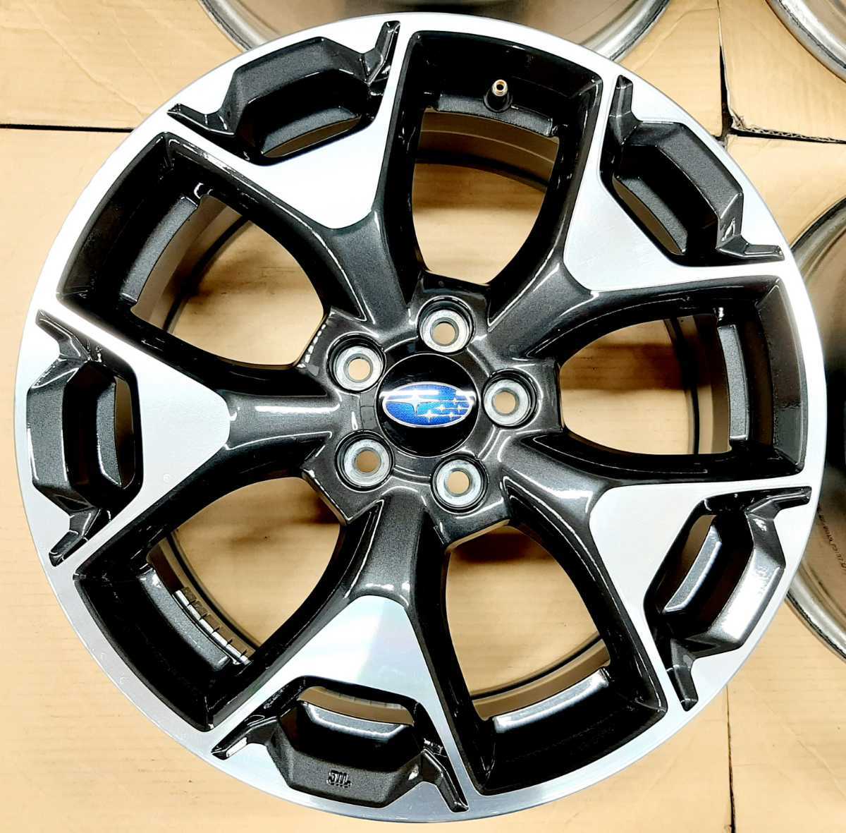 極上品】スバル XV 純正 17インチ ホイール 4本 7.0J PCD100 レガシィ