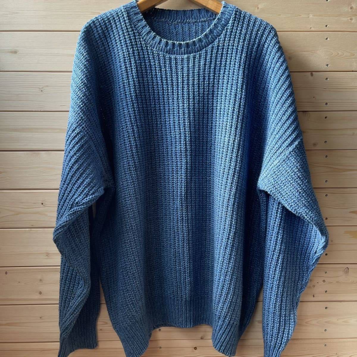 【人気のインディゴニット】90s LANDS' END コ... - ヤフオク!