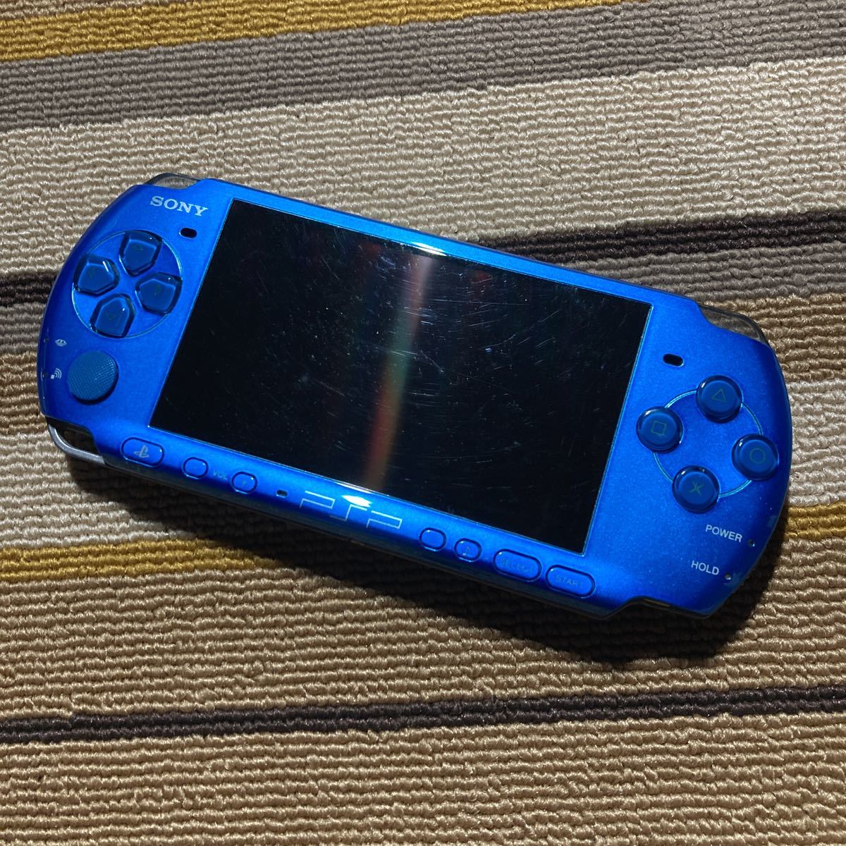 2023年新作入荷テレビゲーム人気メーカー・ブランド PSP-3000 SONY 本体 ブルー 充電器 メモリー