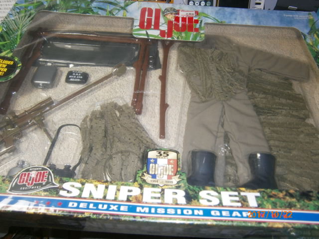 h6#GI Joe Sniper Set Deluxe Mission Gear