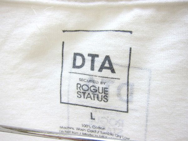 DTA ROGUE STATUS ★ ログステイタス プリント ロゴ ホワイト 半袖 Tシャツ ホワイト L アウトドア ストリート アメカジ 夏さらっと♪●AF_画像3